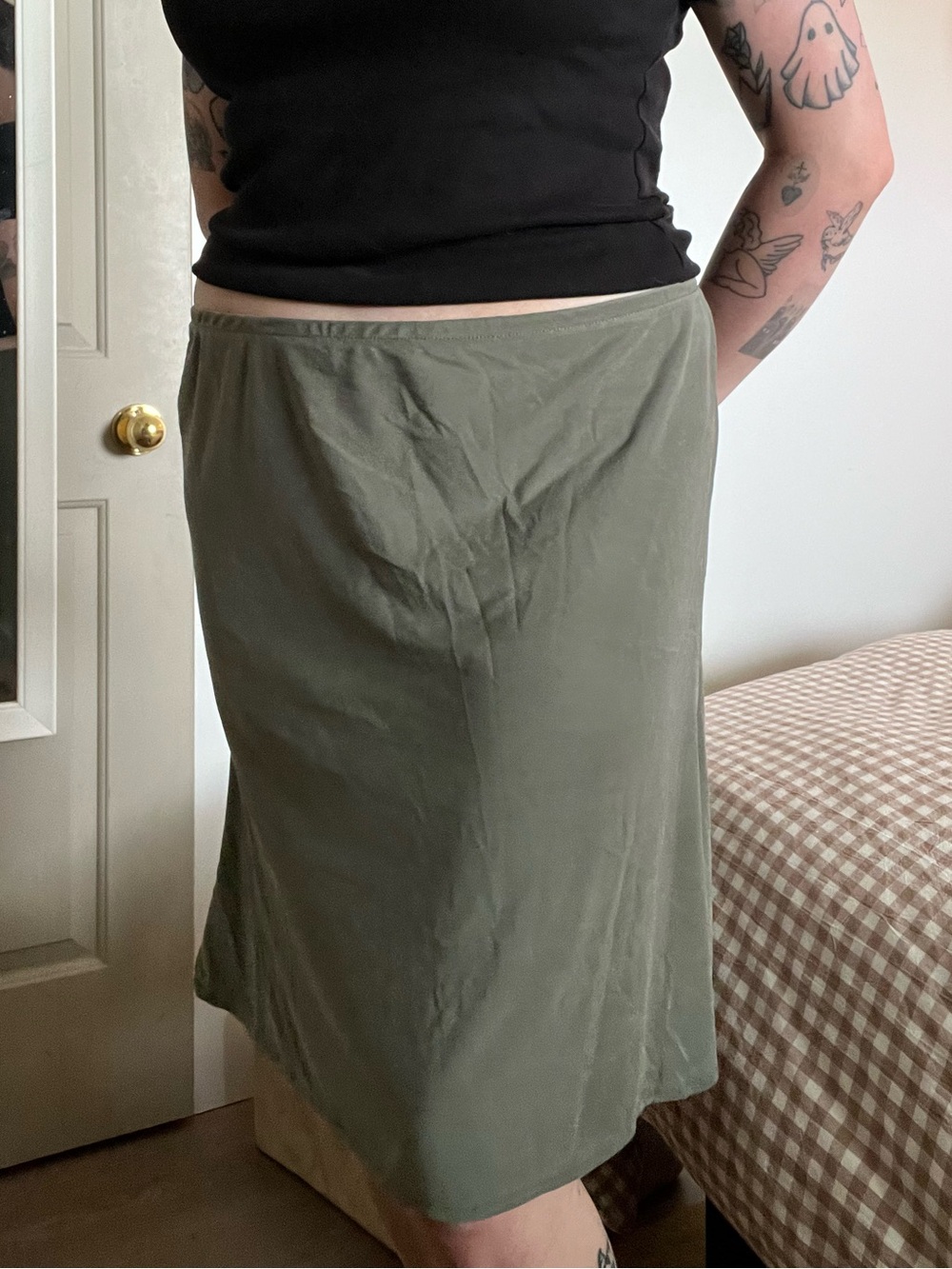 Urban Outfitters Modal Blend Knee-Length Skirt